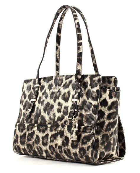 guess tasche leopard|guess leather satchels.